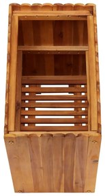 vidaXL Ζαρντινιέρα Υπερυψωμένη 50 x 30 x 50 εκ. από Μασίφ Ξύλο Ακακίας