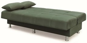 FELINA GREEN ΥΦΑΣΜΑ 3ΘΕΣΙΟΣ ΚΑΝΑΠΕΣ/ΚΡΕΒΑΤΙ ΜΕ ΑΠΟΘ.ΧΩΡΟ 182X90εκ.