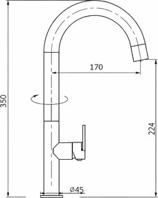 Orabella Oval 20132 Black Mat – Μπαταρία Κουζίνας