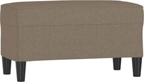 vidaXL Πάγκος Taupe 70 x 35 x 41 εκ. Υφασμάτινος