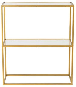 Κονσόλα Berra 706CLN1116 80x30x85cm Gold Metal, Glass