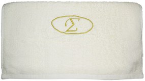 Πετσέτα μονόγραμμα Προσώπου 50x100 Σ Εκρού Viopros