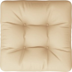 vidaXL Μαξιλάρι Παλέτας Μπεζ 50 x 50 x 12 εκ. Υφασμάτινο