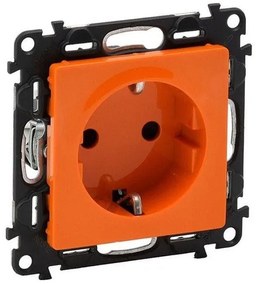 Πρίζα 2Π+Γ ασφαλείας πορτοκαλί Valena Life Legrand-753229-Πορτοκαλί 753229
