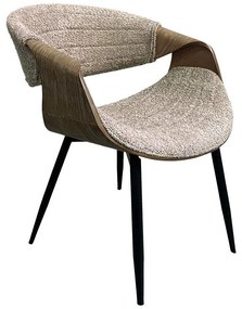 Καρέκλα Τραπεζαρίας FL1829 Fylliana Μπέζ 54x55x76εκ. 54x55x76 εκ.