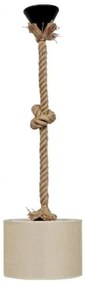 Κρεμαστό Φωιτιστικό Οροφής HK-02 ROPE Φ20 ΜΠΕΖ 14-0178 Heronia-14-0178-Μπεζ 14-0178
