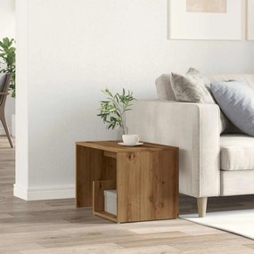 vidaXL Side Table Artisan Oak 59x36x38 cm Κατασκευασμένο ξύλο