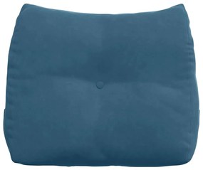 vidaXL Μαξιλάρι Πλάτης Μπλε 60 x 24 x 50 εκ Βελούδο
