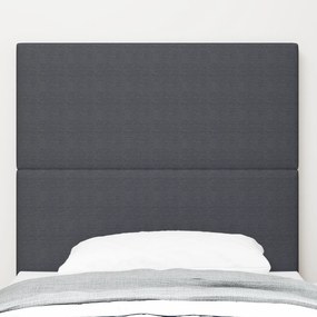 vidaXL LED Κεφαλάρι Σκοτεινό Γκρι 100 εκ Fabric Κορντούροι