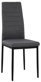 Metallic Chair Lady  Grey fabric with metallic frame K/D 40x48x95