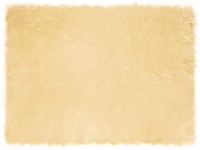 vidaXL Ψεύτικο Δέρμα Προβάτου Χαλί Tafalla Κρεμ 160 x 230 cm