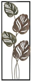 Διακοσμητικό Τοίχου Leafs 161-124-189 32x3x90cm Brown-Black Μέταλλο