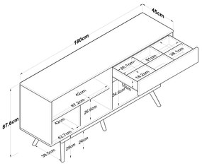 ΜΠΟΥΦΕΣ SATAVA PAKOWORLD PP ΣΕ ΛΕΥΚΗ-ΚΑΡΥΔΙ ΑΠΟΧΡΩΣΗ 180X45X87.6ΕΚ