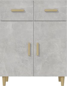 vidaXL Ντουλάπι Γκρι Σκυροδέματος 69,5x34x89 εκ. Επεξεργασμένο Ξύλο