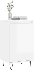 vidaXL Ντουλάπια 2 τεμ. Γυαλιστ. Λευκό 40x35x70 εκ. από Επεξεργ. Ξύλο