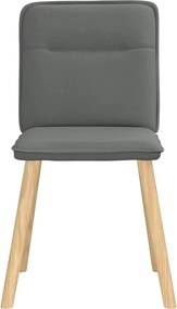 vidaXL Καρέκλες Τραπεζαρίας 6 τεμ Σκ. Γκρι Υφασμάτινες