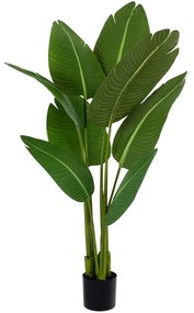 Τεχνητό Φυτό Στερλίτσια 20369 120cm Green Globostar Πολυαιθυλένιο,Ύφασμα