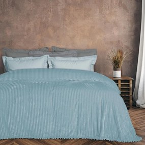 Κουβέρτα 1355 Fleece Light Blue Das Home Υπέρδιπλο 220x240cm Πολυέστερ