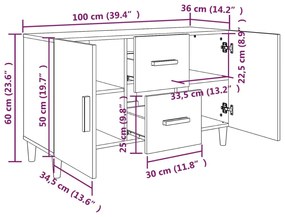 ΝΤΟΥΛΑΠΙ ΓΚΡΙ ΣΚΥΡΟΔΕΜΑΤΟΣ 100 X 36 X 60 ΕΚ. ΕΠΕΞΕΡΓΑΣΜΕΝΟ ΞΥΛΟ 812514