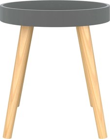vidaXL Βοηθητικό Τραπέζι Γκρι 38x38x40 εκ. Επεξ. Ξύλο &amp; Μασίφ Πεύκο