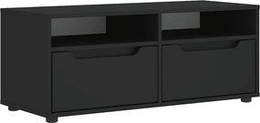 vidaXL ντουλάπι τηλεόρασης VISNES Μαύρο 100x40x38 cm