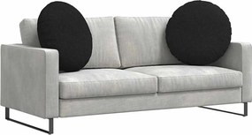 vidaXL Μαξιλάρια καθισμάτων 2 pcs Μαύρο Ø60 x 21 εκ ύφασμα