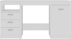 vidaXL Γραφείο Λευκό 140 x 50 x 76 εκ. από Επεξ. Ξύλο