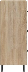vidaXL Ντουλάπι Sonoma Δρυς 34,5x34x90 εκ. από Επεξεργασμένο Ξύλο