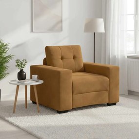 vidaXL Πολυθρόνα Καφέ Βελούδινη 100x78x80 εκ.