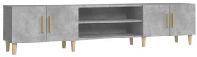 vidaXL Έπιπλο Τηλεόρασης Γκρι Σκυρ. 180x31,5x40 εκ. Επεξ. Ξύλο