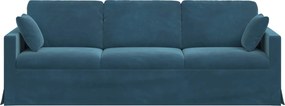 vidaXL Καναπές Μπλε 228 x 78 x 80 εκ Βελούδο