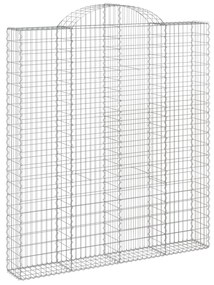 vidaXL Συρματοκιβώτια Τοξωτά 11 τεμ. 200x30x220/240 εκ. Γαλβαν. Ατσάλι