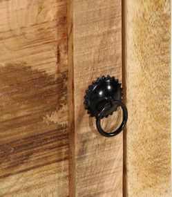 vidaXL Κομοδίνο 40x32x46 cm από μασίφ ξύλο Rough Mango