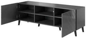 TV stand 150 ABETO mat grey/ gloss grey DIOMMI CAMA-ABETO-RTV-150-GRA/GRA