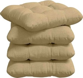 vidaXL Μαξιλάρια καθισμάτων 4 pcs Γκρι Πράσινο 40 x 40 cm