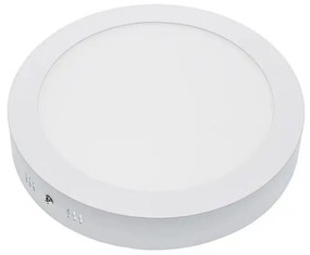 Panel Led Mini Επιφανειακό MTN-24041 12W 6000K 960lm 16x3,8cm White Metanor Στρόγγυλο