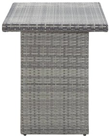 vidaXL Τραπέζι Κήπου Ανθρακί 110 x 60 x 67 εκ. από Συνθετικό Ρατάν