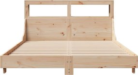 vidaXL Σκελετός Κρεβατιού Χωρίς Στρώμα 150x200 εκ Μασίφ Ξύλο Πεύκου