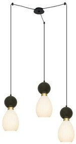 Κρεμαστό Φωτιστικό Οροφής 80cm 3xE14 15W IP20 Zambelis-23245-Μαύρο 23245