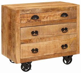 vidaXL Βοηθητικό ντουλάπι Καφέ 70 x 38 x 63 εκ Μασίφ ξύλο μάνγκο