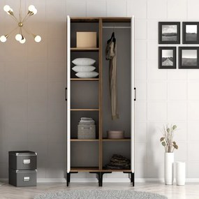 Stewehome Ντουλάπα με δύο πόρτες (PP) 80x47x210 cm
