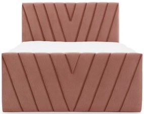 Επενδυμένο κρεβάτι Alba-Roz-180 x 200