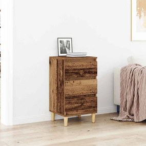 vidaXL Κομοδίνο Παλιού Ξύλου 40x35x70 εκατ. Μηχανικά Ξύλο