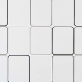 Κουρτίνα Μπάνιου Ρολό Τετράγωνο Σχέδιο 140 x 240 εκ. - Λευκό