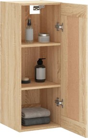 vidaXL Ντουλάπι Τοίχου Sonoma Δρυς 34,5 x 34 x 90 εκ. Επεξεργ. Ξύλο