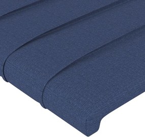 vidaXL Κεφαλάρι Μπλε 144x5x118/128 εκ. Ύφασμα