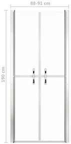 vidaXL Πόρτα Ντουζιέρας Διαφανής 91 x 190 εκ. από ESG