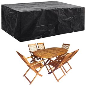 vidaXL Κάλυμμα Επίπλων Κήπου με 8 Κρίκους 242 x 162 x 100 εκ.