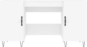 vidaXL Γραφείο Λευκό 140 x 50 x 75 εκ. από Επεξεργασμένο Ξύλο