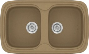 Sanitec Classic 312 (82×50) - Γρανιτένιος νεροχύτης - Metallic COFFE